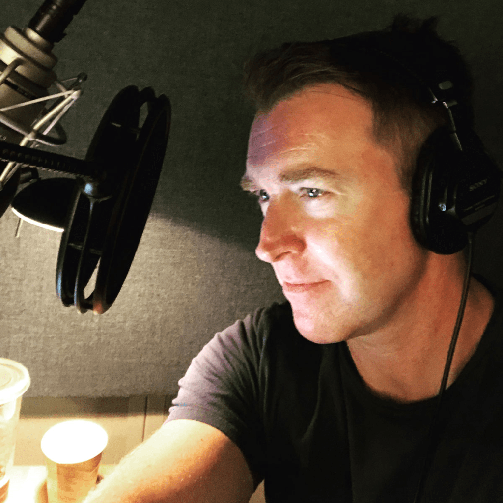 Brian Hutchison in the studio